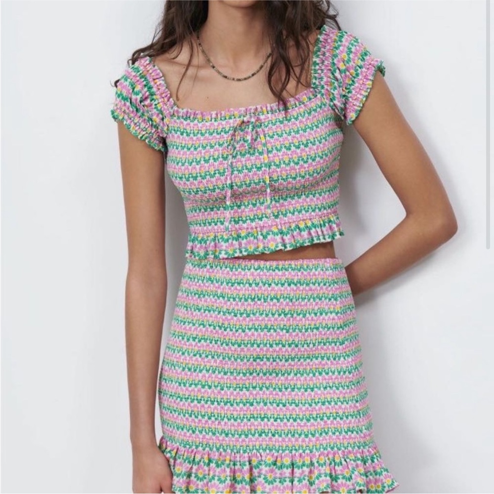 Zara top and skirt set
